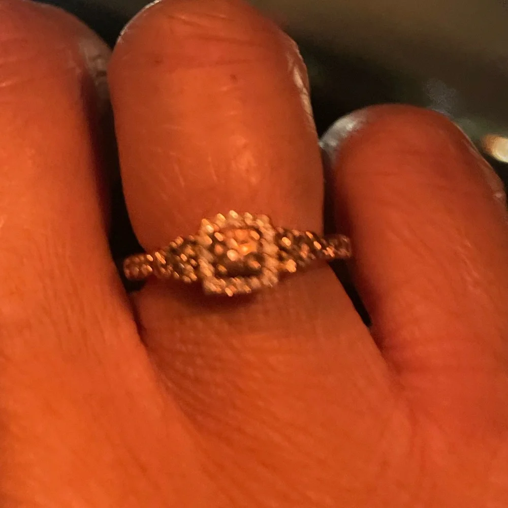 Chocolate diamond 14 K rose gold Levian ring - Picture 15 of 15